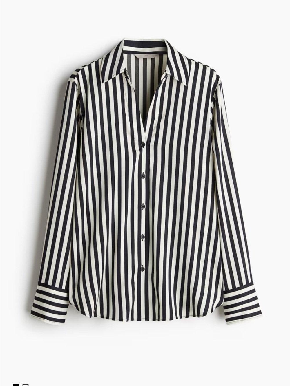 Brand new V-neck blouse. Black and white stripe. Size XL.